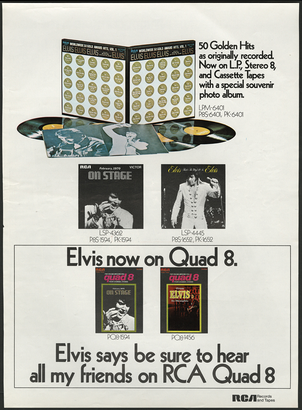 ’70 Elvis now on Quad 8